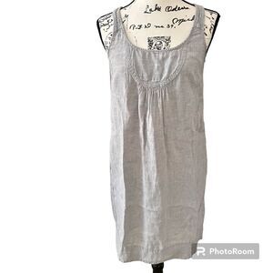 The White Company Linen Smocked Tunic with Pockets Size S